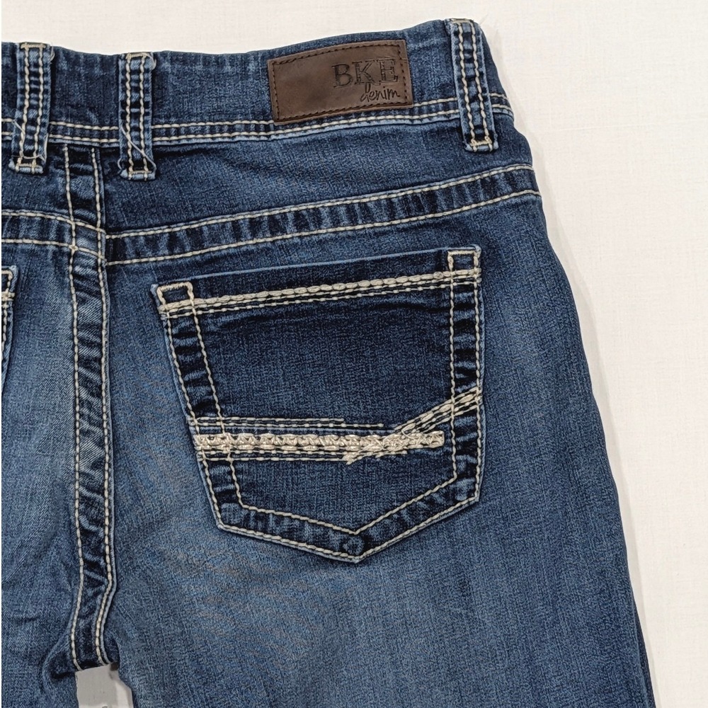 BKE Denim Payton Skinny Jeans Medium Wash Contrast Stitch 30L